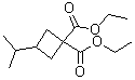 CAS # 13363-89-8, 3-(1-Methylethyl)-1,1-cyclobutanedicarboxylic acid diethyl ester, Diethyl 3-isopropyl-1,1-cyclobutanedicarboxylate