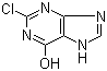 structure of CAS# 13368-14-4, 2-Chloro-6-hydroxypurine