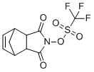 CAS # 133710-62-0, 3a,4,7,7a-tetrahydro-2-(((trifluoromethyl)sulfonyl)oxy)-4,7-methano-1H-isoindole-1,3(2H)-dione, (3,5-dioxo-4-azatricyclo[5.2.1.02,6]dec-8-en-4-yl) trifluoromethanesulfonate