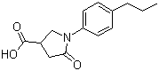 1-(4-丙基苯基)-5-氧代吡咯烷-3-甲酸分子结构 (CAS 133747-74-7)