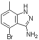 structure of CAS# 1337881-26-1, 4-溴-7-甲基-1H-吲唑-3-胺