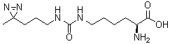 structure of CAS# 1337883-32-5, ((3-(3-甲基-3H-二氮杂环丙烯-3-基)丙氨基)羰基)-Nε-L-赖氨酸