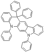 7,13-二氢-5,7,13,13-四苯基-5H-吲哚并[3,2-b]吖啶分子结构 (CAS 1337915-07-7)