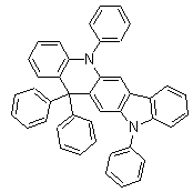 11,13-二氢-5,11,13,13-四苯基-5H-吲哚并[2,3-b]吖啶分子结构 (CAS 1337915-08-8)