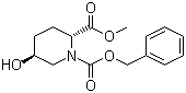 (2R-反式)-5-羟基-1,2-哌啶二甲酸 2-甲酯 1-苄酯分子结构 (CAS 133808-76-1)