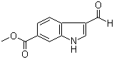 structure of CAS# 133831-28-4, Methyl 3-Formylindole-6-carboxylate