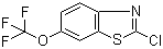 2-氯-6-三氟甲氧基苯并噻唑分子结构 (CAS 133840-96-7)