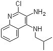 2-氯-N4-(2-甲基丙基)-3,4-喹啉二胺分子结构 (CAS 133860-76-1)
