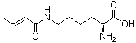 N6-(1-氧代-2-丁烯-1-基)-L-赖氨酸分子结构 (CAS 1338823-35-0)