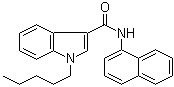 structure of CAS# 1338925-11-3, N-1-萘基-1-戊基-1H-吲哚-3-甲酰胺