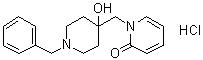 1-[[4-羟基-1-(苯基甲基)-4-哌啶基]甲基]-2(1H)-吡啶酮盐酸盐分子结构 (CAS 1339058-04-6)