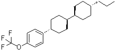 4-[反式-4-(反式-4-丙基环己基)环己基]-1-三氟甲氧基苯分子结构 (CAS 133937-72-1)