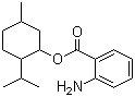 structure of CAS# 134-09-8, 5-甲基-2-(1-甲基乙基)环己醇 2-氨基苯甲酸酯