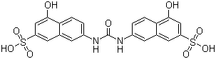 structure of CAS# 134-47-4, 6,6'-Ureylene-bis(1-naphthol-3-sulfonic acid)