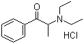structure of CAS# 134-80-5, Amfepramone hydrochloride