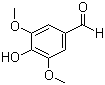 structure of CAS# 134-96-3, 3,5-Dimethoxy-4-hydroxybenzaldehyde