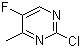 structure of CAS# 134000-96-7, 2-氯-5-氟-4-甲基嘧啶