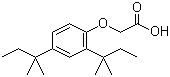 CAS # 13402-96-5, 2,4-Di(tert-amyl)phenoxyacetic acid, (2,4-Di-tert-pentylphenoxy)acetic acid, [2,4-Bis(1,1-dimethylpropyl)phenoxy]acetic acid