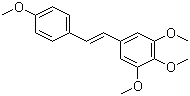 3,4,5,4'-四甲氧基二苯乙烯分子结构 (CAS 134029-62-2)