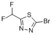 2-溴-5-(二氟甲基)-1,3,4-噻二唑分子结构 (CAS 1340313-49-6)