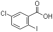 5-氯-2-碘苯甲酸分子结构 (CAS 13421-00-6)