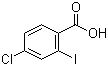 4-氯-2-碘苯甲酸分子结构 (CAS 13421-13-1)