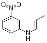 3-甲基-4-硝基-1H-吲哚分子结构 (CAS 134271-94-6)