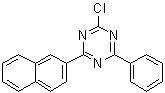 structure of CAS# 1342819-12-8, 2-Chloro-4-(2-naphthalenyl)-6-phenyl-1,3,5-triazine