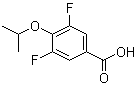 3,5-二氟-4-(异丙氧基)苯甲酸分子结构 (CAS 1344109-54-1)