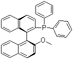 structure of CAS# 134484-36-9, (S)-2-Diphenyphosphino-2'-methoxyl-1,1'-binaphthyl