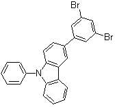 structure of CAS# 1345021-52-4, 3-(3,5-二溴苯基)-9-苯基-9H-咔唑