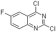 2,4-二氯-6-氟喹唑啉分子结构 (CAS 134517-57-0)