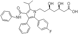 structure of CAS# 134523-00-5, Atorvastatin
