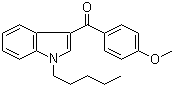 (4-甲氧基苯基)(1-戊基-1H-吲哚-3-基)甲酮分子结构 (CAS 1345966-78-0)
