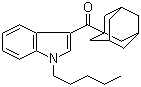 1-戊基-3-(金刚烷-1-甲酰基)吲哚分子结构 (CAS 1345973-49-0)