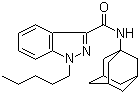structure of CAS# 1345973-53-6, 1-Pentyl-N-tricyclo[3.3.1.1(3,7)]dec-1-yl-1H-indazole-3-carboxamide