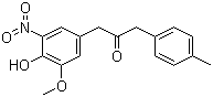 1-(4-羟基-3-甲氧基-5-硝基苯基)-3-(4-甲基苯基)丙-2-酮分子结构 (CAS 134612-80-9)