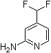 4-(二氟甲基)-2-吡啶胺分子结构 (CAS 1346536-47-7)