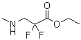 2,2-二氟-3-(甲基氨基)丙酸乙酯分子结构 (CAS 1346597-51-0)