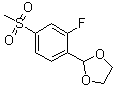 structure of CAS# 1346597-53-2, 2-[2-氟-4-(甲基磺酰基)苯基]-1,3-二氧杂环戊烷