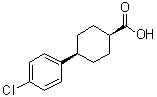 顺式-4-(4-氯苯基)环己烷羧酸分子结构 (CAS 1346600-43-8)