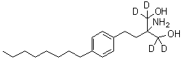 structure of CAS# 1346747-38-3, Fingolimod-d<sub>4</sub>