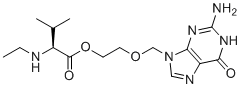 N-乙基伐昔洛韦分子结构 (CAS 1346747-69-0)