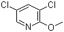 2-甲氧基-3,5-二氯吡啶分子结构 (CAS 13472-58-7)