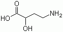 structure of CAS# 13477-53-7, 2-羟基-4-氨基丁酸
