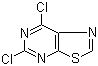 structure of CAS# 13479-88-4, 5,7-二氯噻唑并[5,4-d]嘧啶