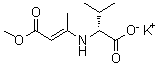 CAS 登录号：134841-35-3, (R)-3-[(1-羧基-2-甲基丙基)氨基]-2-丁烯酸单甲酯单钾盐, D-缬氨酸邓盐