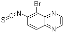 structure of CAS# 134892-46-9, 5-溴-6-异硫氰基喹喔啉