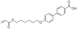 CAS 登录号：134903-88-1, 4'-(6-丙烯酰氧基己氧基)联苯-4-羧酸