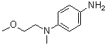 N1-(2-甲氧基乙基)-N1-甲基-1,4-苯二胺分子结构 (CAS 134923-62-9)